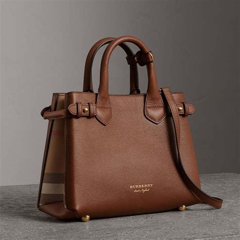 burberry small banner leather satchel|Burberry leather handbags.